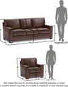 Adorn India Exclusive Rosina Leaterette 3-1-1 Sofa Set (Light Brown)