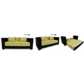 Almond 3 Seater Sofa cumbed(Green & Black)