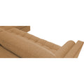 Adorn India Alexander L Shape 7 Seater Sofa Set with Ottoman Puffy RHS (Beige) (3 Year Warranty)
