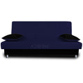 Alyssum 3 Seater Sofa Cumbed (Navy Blue & Black)