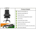 Adorn India Jorden,High-Back Leatherette Executive Office Ergonomic Chair (Black)