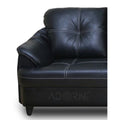 Adorn India Webster Leatherette Five Seater Sofa Set 3-1-1 (Black)
