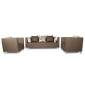 Adorn India Alica 3-1-1 5 Seater Sofa Set(Camel)