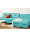 Adorn India Atlas Modular Sofa Set (Aqua Blue)