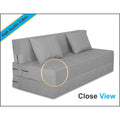 Adorn India Easy Three Seater Sofa Cum Bed Alyn 5'x 6' (Grey) (1 Year Warranty)