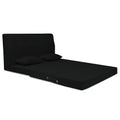 2 Seater Sofa Cum Bed Easy Highback Decent 4x6 (Black)