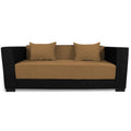 3 Seater Sofa Cum Bed Almond (Black and Camel)
