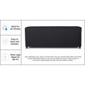 Adorn India Brisco 3 Seater Sofa (Black), Wood, Foam