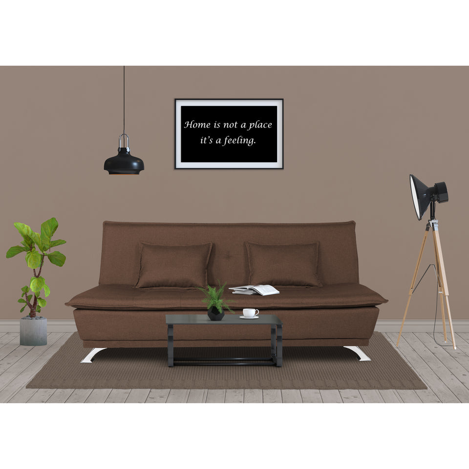 4 Seater Sofa Cum Bed Arden 4x6(Brown)