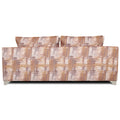 Adorn India Alanza 3 Seater Sofa Digitel Print (Beige)