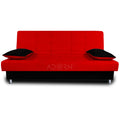3 Seater Sofa Cum bed Alyssum (Red & Black)