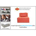 Adorn India Easy Single Seater Sofa Cum Bed Poly Cotton (Red) 3'X6'