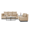 New Straight Line Modular 5 Seater Sofa Set (Beige) - Wood
