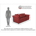 Adorn India Magnum 3 Seater Sofa (Maroon), Wood, Foam