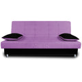 3 Seater Sofa Cum Bed Alyssum (Light Purple & Black)