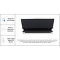 4 Seater Sofa Cum Bed Arden 4x6(Black)