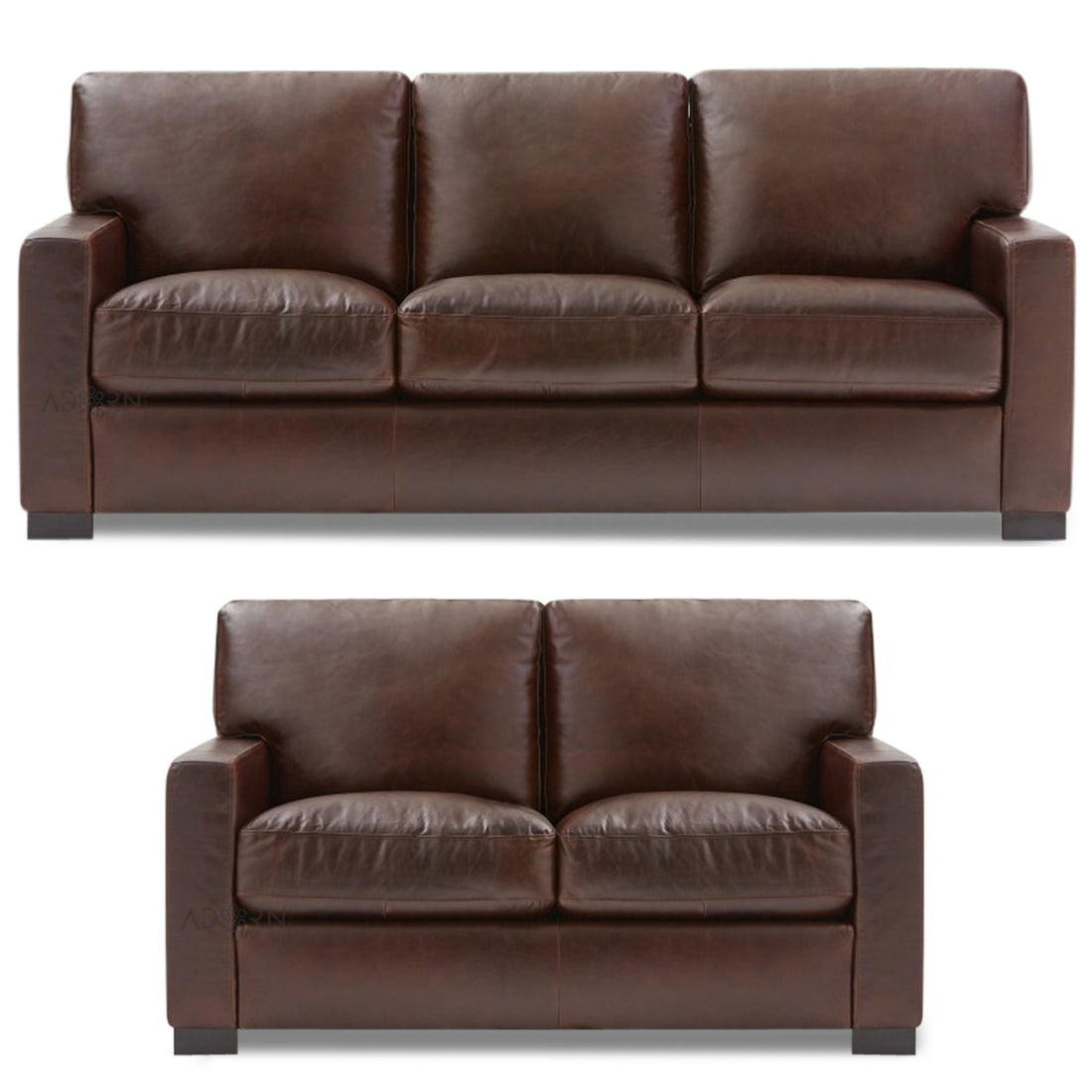 Adorn India Exclusive Rosina Leatherette 3+2 Sofa Set (Light Brown)