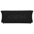 Adorn India Acura 3 Seater Sofa (Grey & Black)