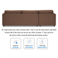 Adorn India Alexander L Shape 7 Seater Sofa Set with Ottoman Puffy LHS (Camel) (3 Year Warranty)