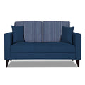 Adorn India Hector Stripes 2 Seater Sofa (Blue) Martin Plus (3 Year Warranty)