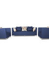 Adorn India Alica 3-1-1 5 Seater Sofa Set(Blue)