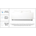 Adorn India Walton Leatherette 3 Seater Sofa (White)