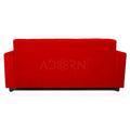 Adorn India Aleena 3 Seater Sofa(Red)