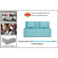 Adorn India Easy Two Seater Sofa Cum Bed Alyn 4'x 6' (Aqua Blue) (1 Year Warranty)