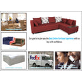 Adorn India Mclain L Shape 6 Seater Sofa (Left Side Handle)(Maroon)