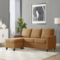 Adorn India Daffodil Three Seater Modular Sofa (Camel)