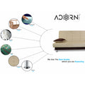 Adorn India Alyssum 3 Seater Sofa Cum Bed (Brown & Beige) Fabric