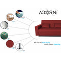 Flora Sofa Cum bed (Maroon)