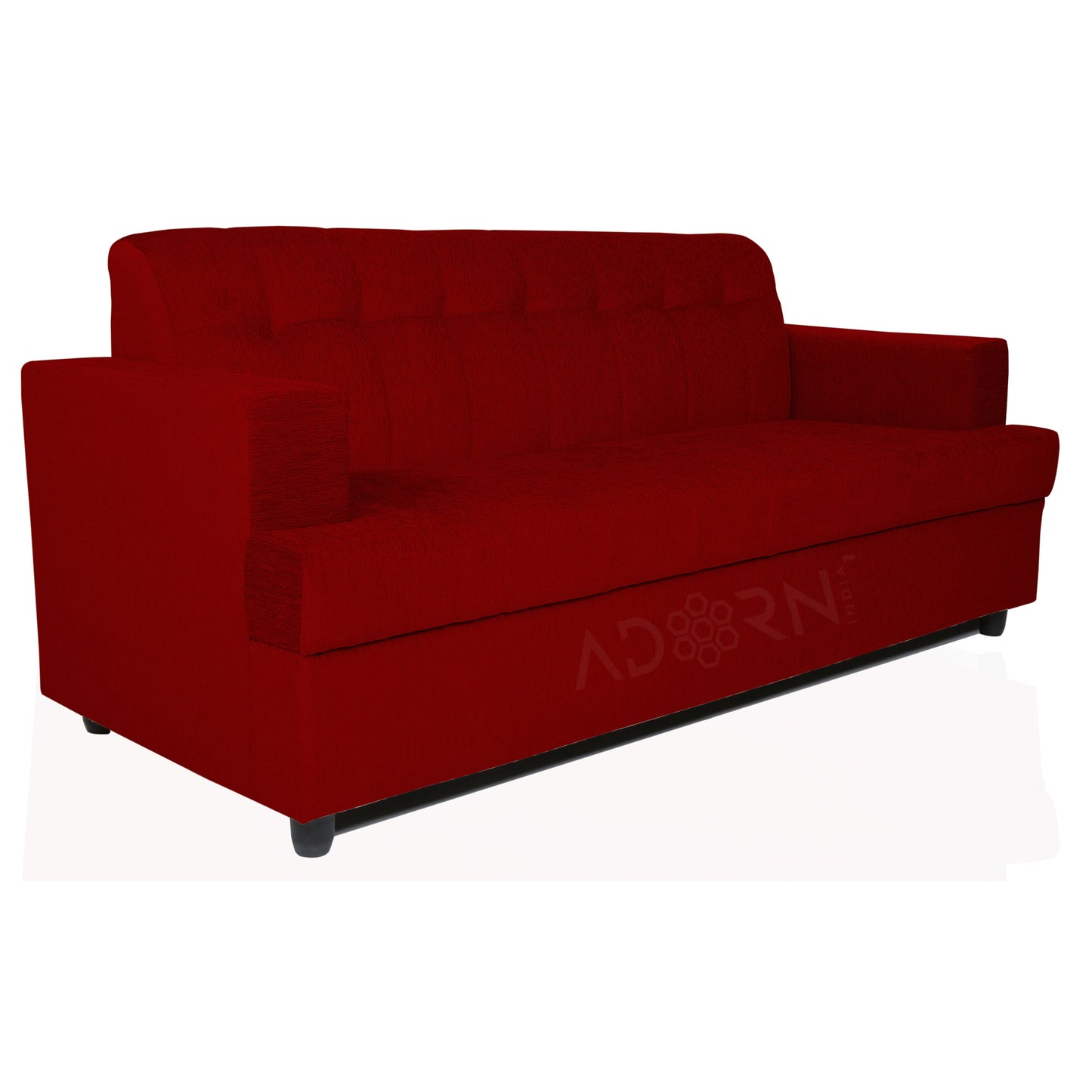 Adorn India Aleena 3 Seater Sofa(Maroon)