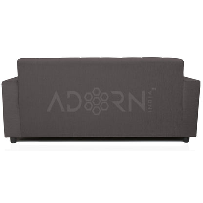 Adorn India Aleena 3 seater sofa(Grey)