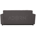 Adorn India Aleena 3 Seater Sofa(Grey)