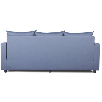 Adorn India Straight Line Modular Sofa set (Dark grey)