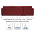 Adorn India Alexander L Shape 6 Seater Sofa (Left Side Handle)(Maroon)