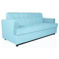 Adorn India Aleena 3 Seater Sofa(Light Blue)