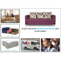 Adorn India Sal Alita 3-1-1 Compact 5 Seater Sofa Set (Light Purple)