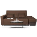 Adorn India Flora Sofa Cum bed (Brown)