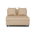 New Straight Line Modular 5 Seater Sofa Set (Beige) - Wood