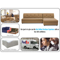 Adorn India Atlas Modular Sofa Set (Camel) (3 Year Warranty)