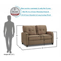 Adorn India Astor Two Seater Sofa (Camel)