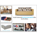 Adorn India Alita 3 Seater Compact Sofa (Beige)