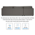 Adorn India Alexander L Shape 7 Seater Sofa Set with Ottoman Puffy LHS (Light Grey) (3 Year Warranty)