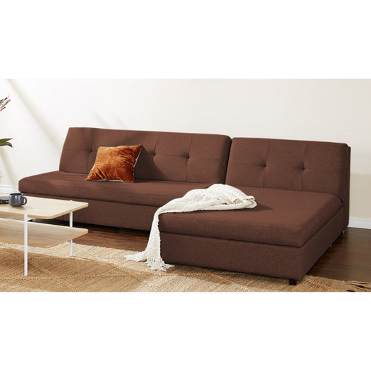 Adorn India Atlas Modular Sofa Set (Brown)