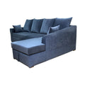 Adorn India Comfort Line L Shape 6 Seater Corner Sofa Cum Bed RHS (Grey)