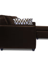 Adorn India Monteno Leatherette Modular Sofa Set (Brown)