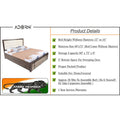 Adorn India Hypnos Engineered Box Spring Storage with Back Cushion Queen Size Bed (Matte Finish; Multi; Without Mattress)