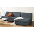 Adorn India Atlas Modular Sofa Set (Dark Grey)(3 Year Warranty)